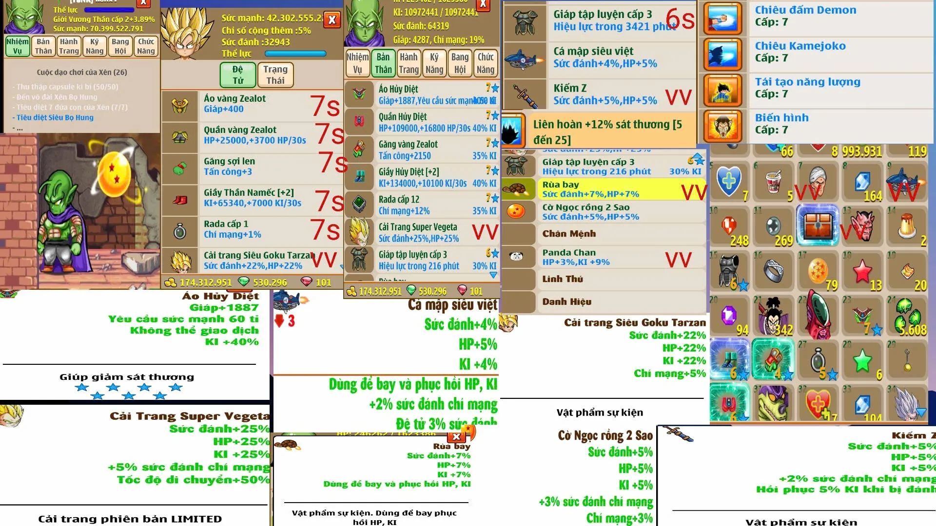 namek 2 sec 7sao laze siêu khủng giá rẻ